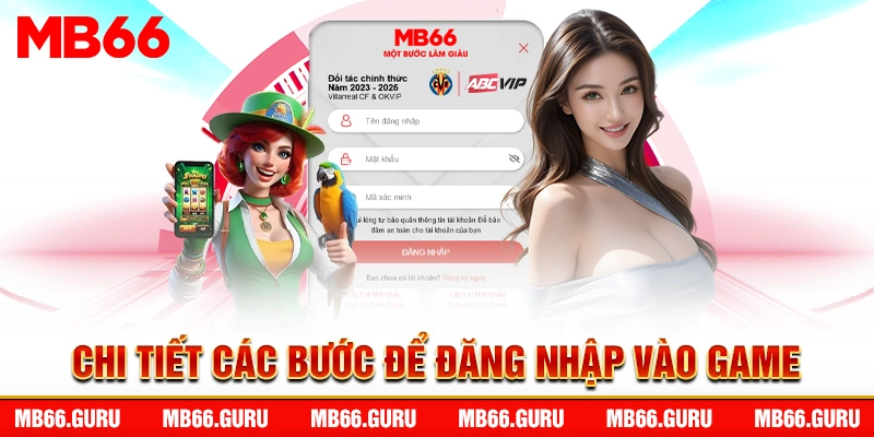 Chi tiết các bước để đăng nhập vào game